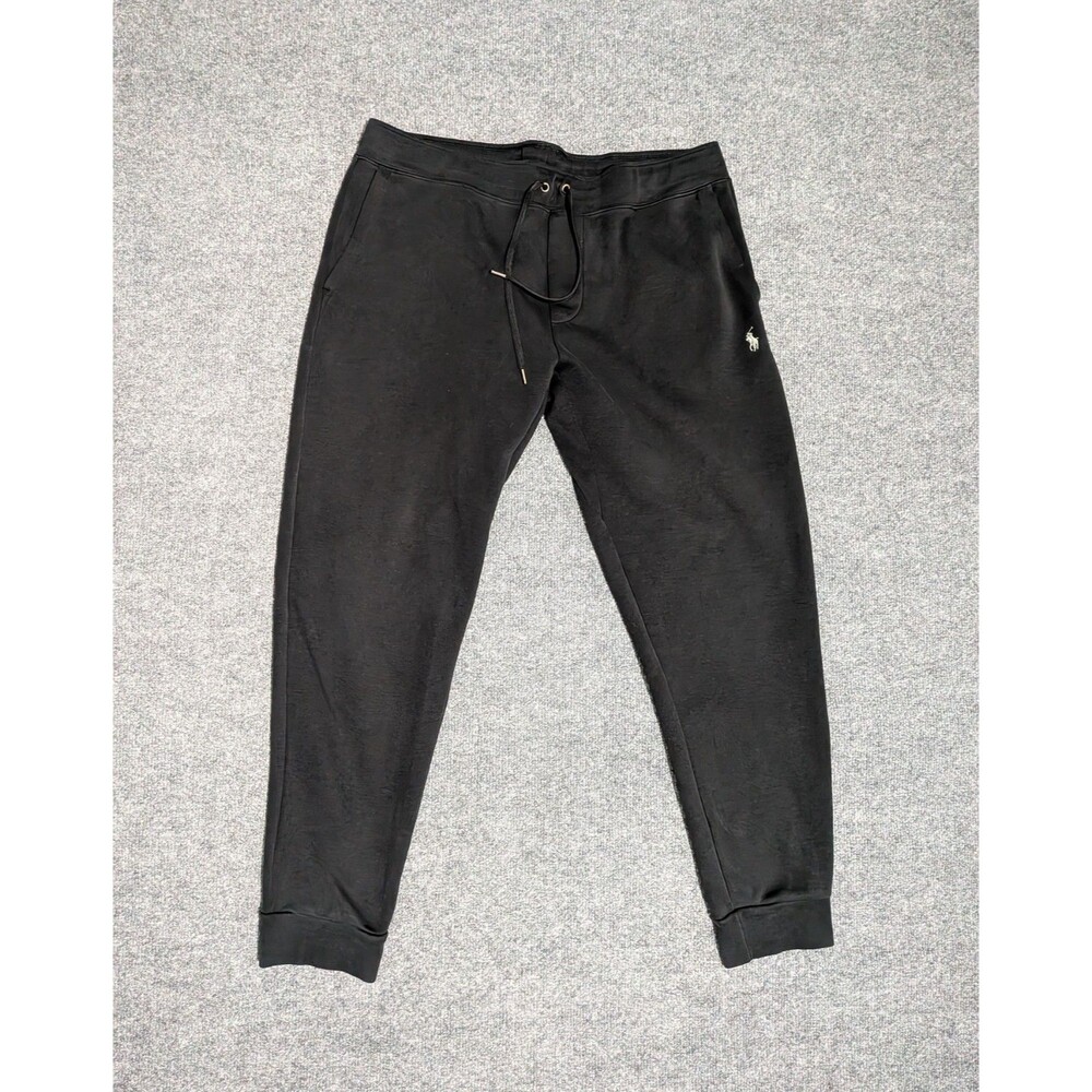 Polo Ralph Lauren Jogger Pants Mens Large Stretch Black